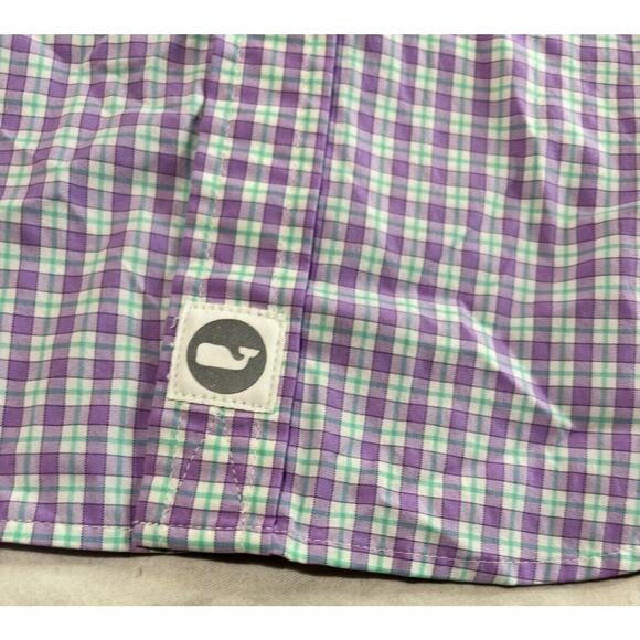 Vineyard Vines Button Up Shirt Murray Shirt Mens XS Slim-Fit Purple Long Sleeve - Picture 3 of 6